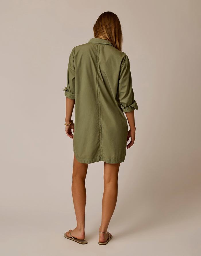 Jules Poplin Dress: Fatigue