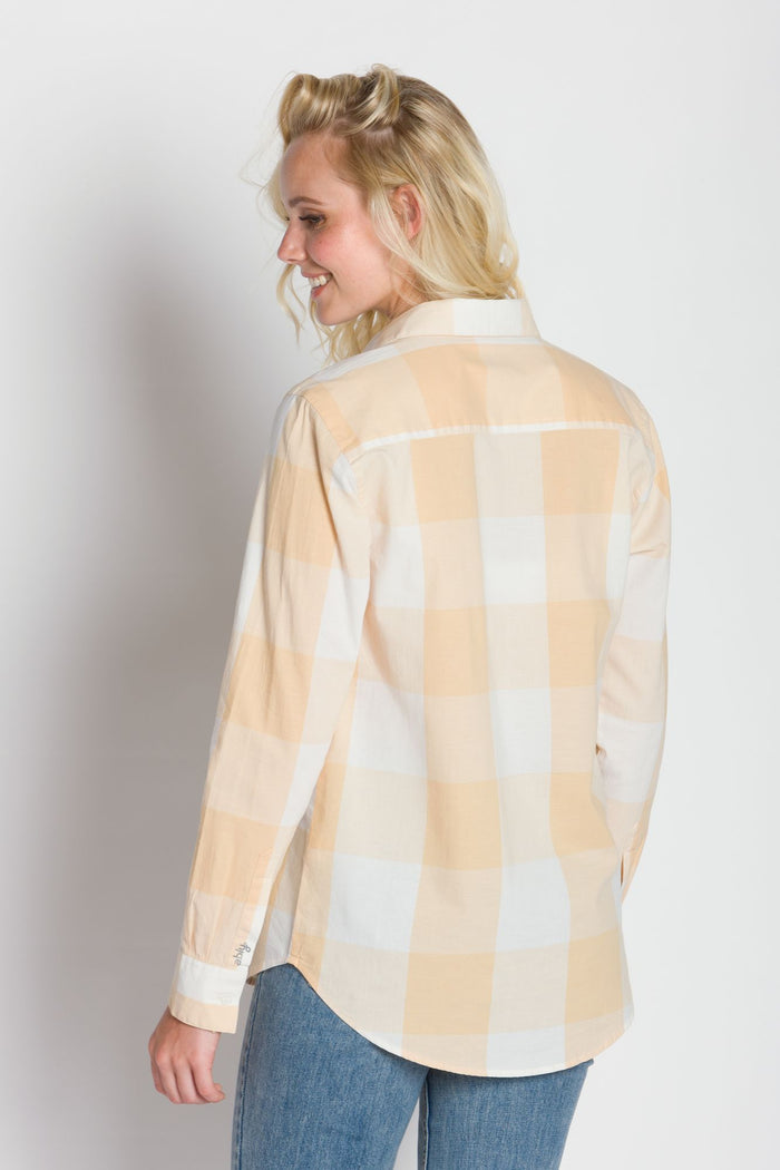 Julie | Women's Long Sleeve Plaid Button Up Shirt