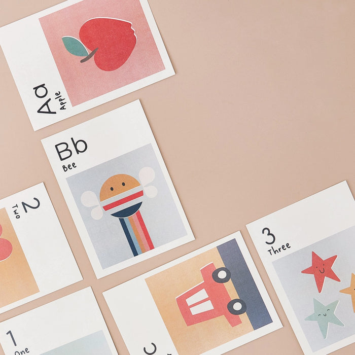 Just Bee Kids 6 Piece A4 Educational Wall Arts with ABC 123 Design