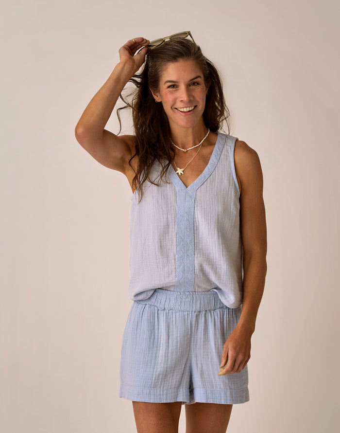 Kayla Gauze Tank: Kentucky