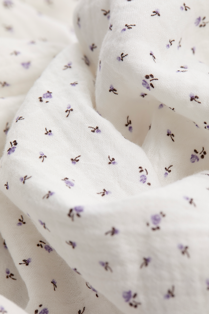 KIDS BALLOON PJ SET | LILAC FLORAL MUSLIN