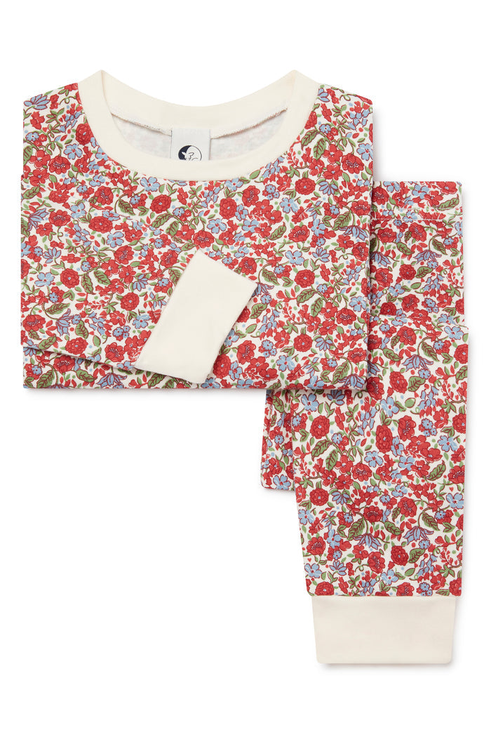 KIDS CLASSIC PYJAMA SET | RED FLORAL