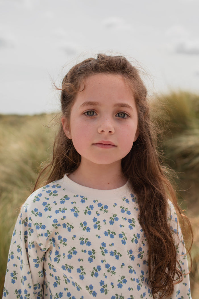 KIDS CLASSIC PYJAMA SET | TEA FLORAL BLUE