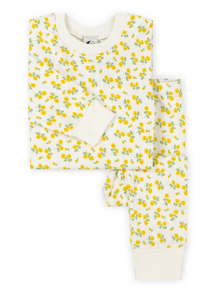 KIDS CLASSIC PYJAMA SET | TEA FLORAL YELLOW