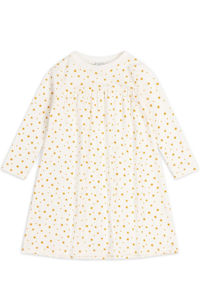 KIDS SLEEP DRESS | CARAMEL STAR & DOT