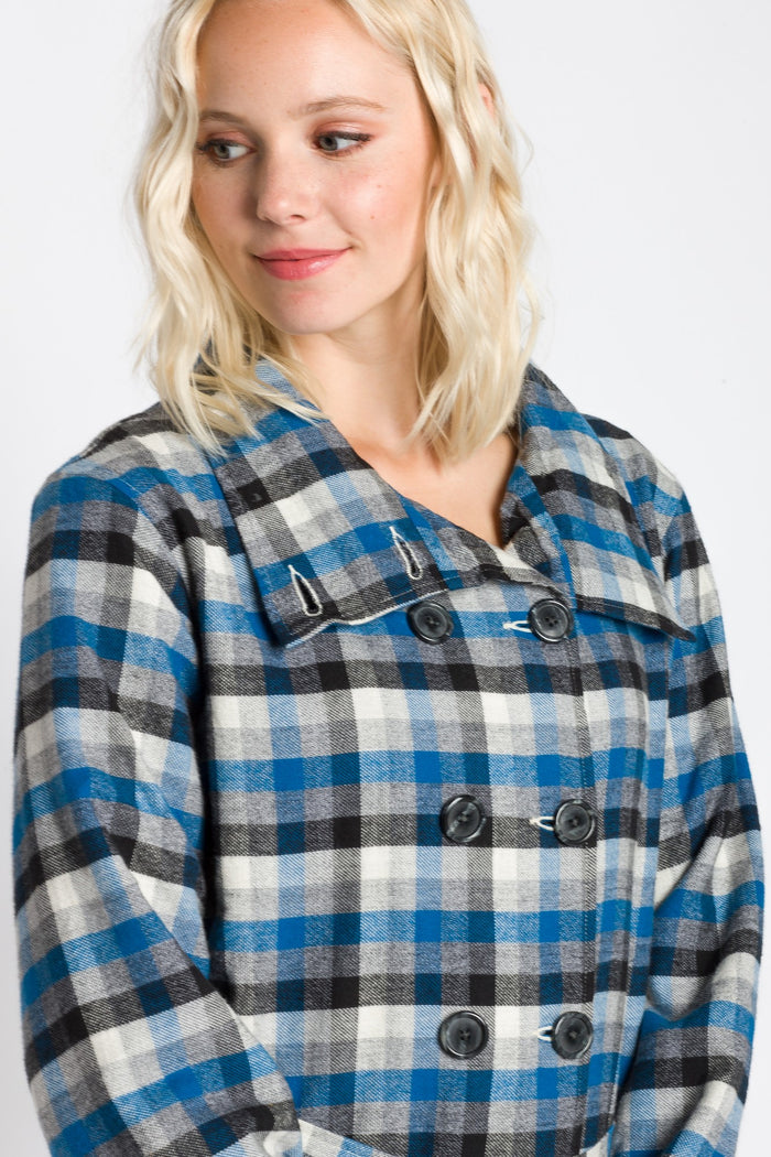 Kinsley | Women's Lined Brushed Double Breasted Coat