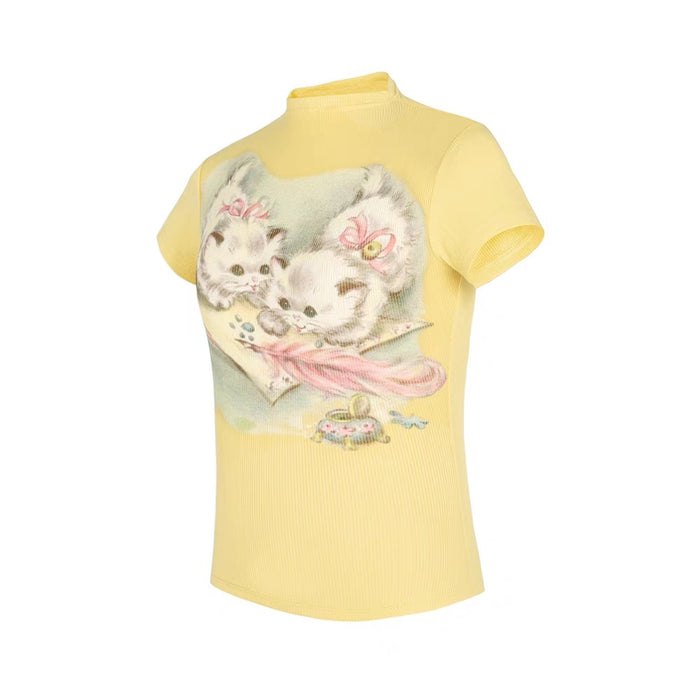 Kitten Y2K Top
