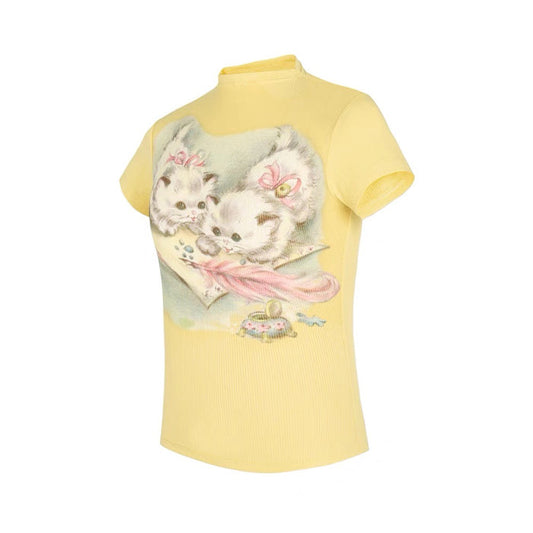 Kitten Y2K Top