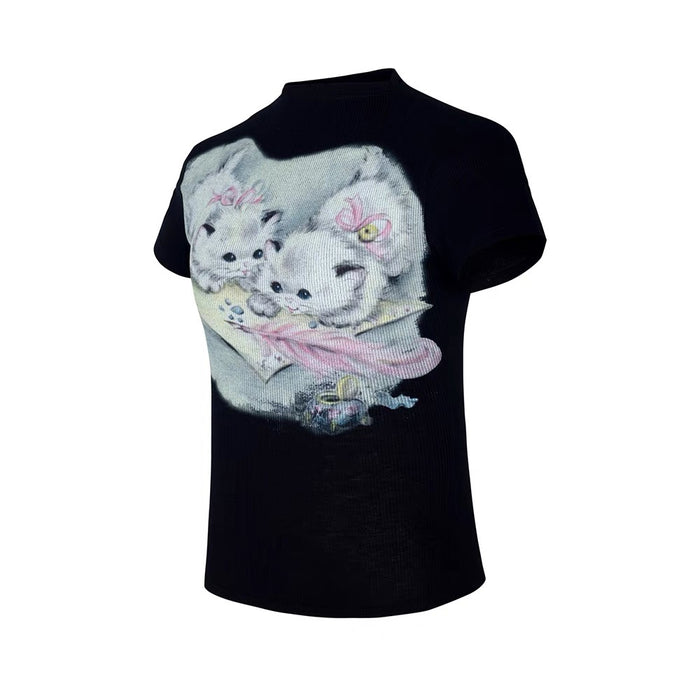 Kitten Y2K Top