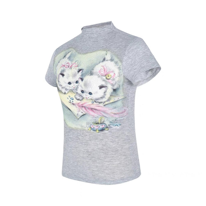 Kitten Y2K Top