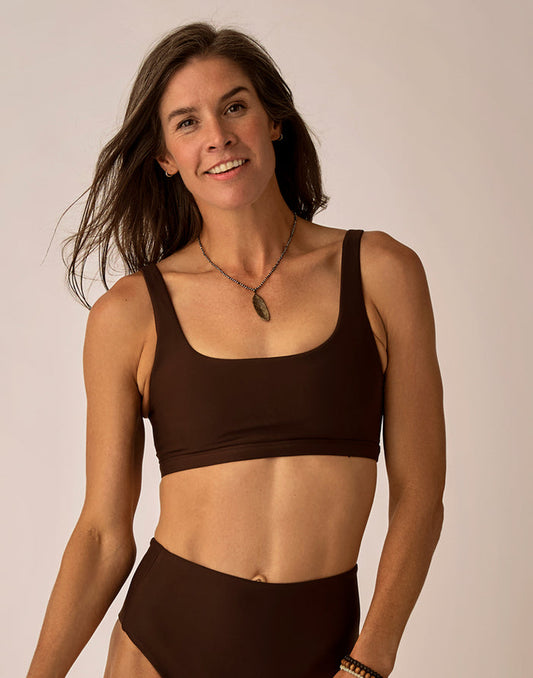 Korbyn Compression Top: Coffee