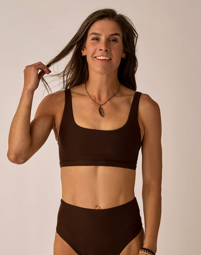 Korbyn Compression Top: Coffee