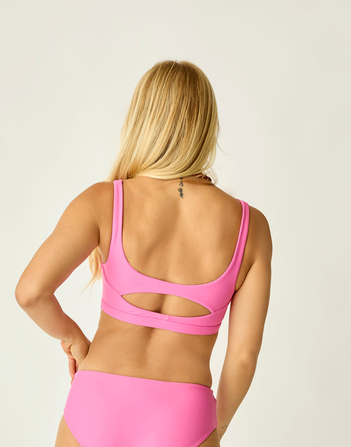Korbyn Compression Top: Hot Pink - FINAL SALE