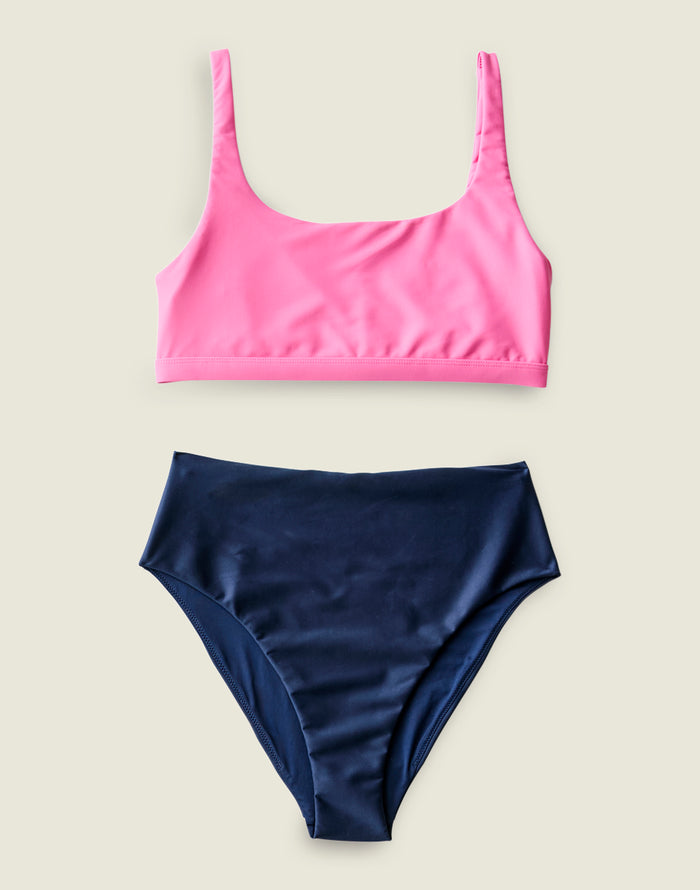 Korbyn Compression Top: Hot Pink - FINAL SALE