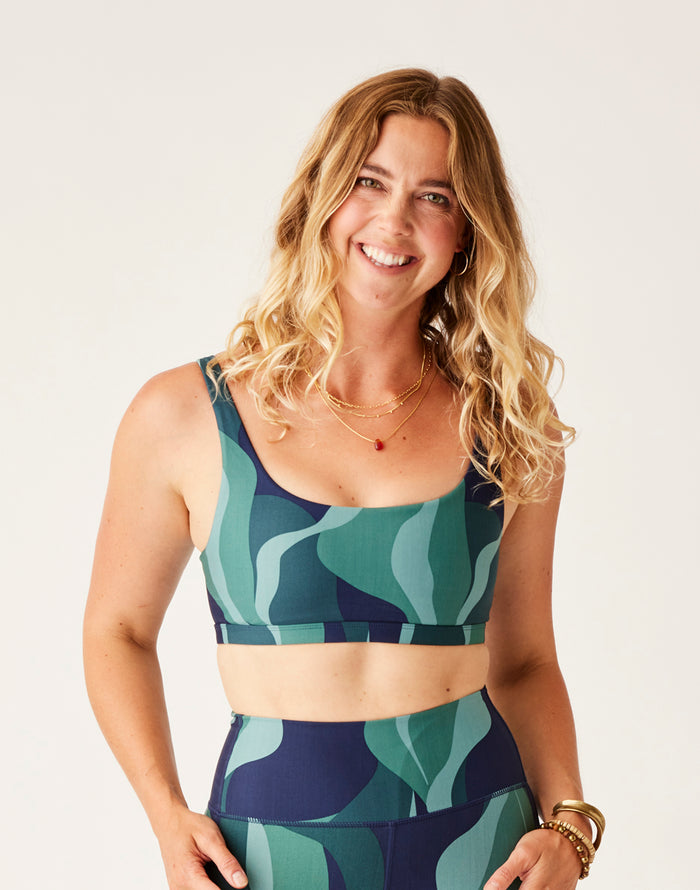 Korbyn Compression Top: River Stripe - FINAL SALE