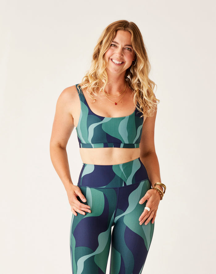 Korbyn Compression Top: River Stripe - FINAL SALE