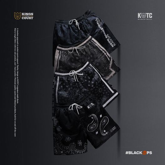 KOTC - Black Ops Basketball Paisley Mesh Shorts