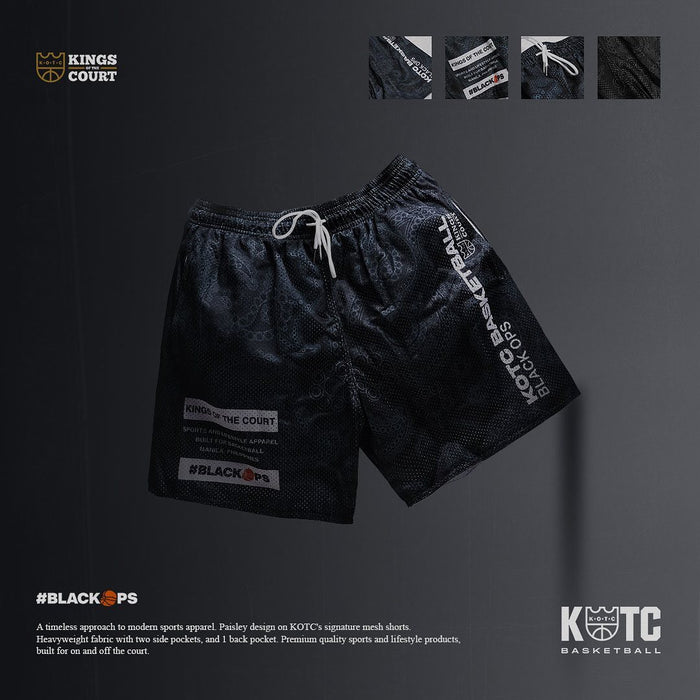 KOTC - Black Ops Basketball Paisley Mesh Shorts