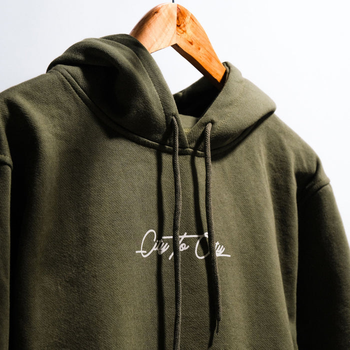 KOTC Classic Hoodie - Army Green & Black