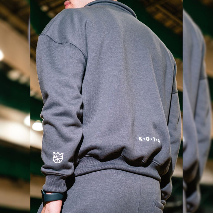 KOTC Creative Athl. Department Half Zip Sweater - Iron Gray