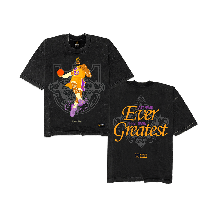KOTC Lebron "Forever, King" - Acid Washed Black