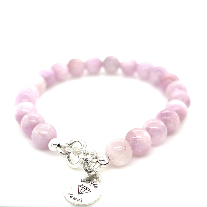 Kunzite gemstone bracelet, Jewelry
