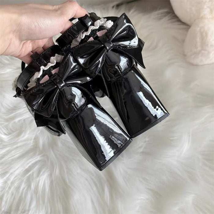 ♡ Lace Heart ♡ - Mid Heels