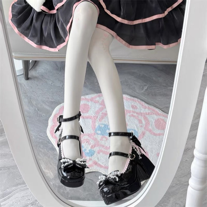 ♡ Lace Heart ♡ - Mid Heels