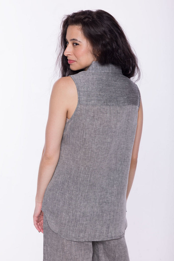 Lahaina | Women's Stainproof Linen-Lyocell Blend Shirt