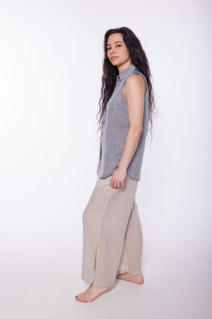Lahaina | Women's Stainproof Linen-Lyocell Blend Shirt