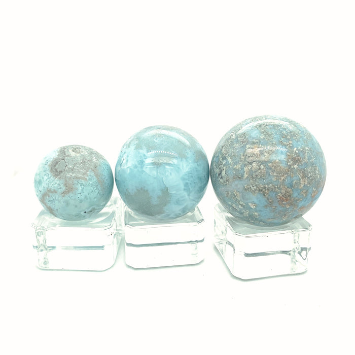 Larimar Gemstone Spheres