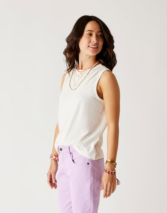 Larisa Hemp Tank: Cloud