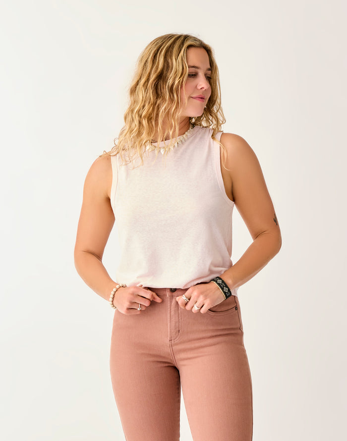 Larisa Hemp Tank: Pastel - FINAL SALE