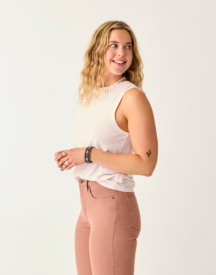 Larisa Hemp Tank: Pastel - FINAL SALE