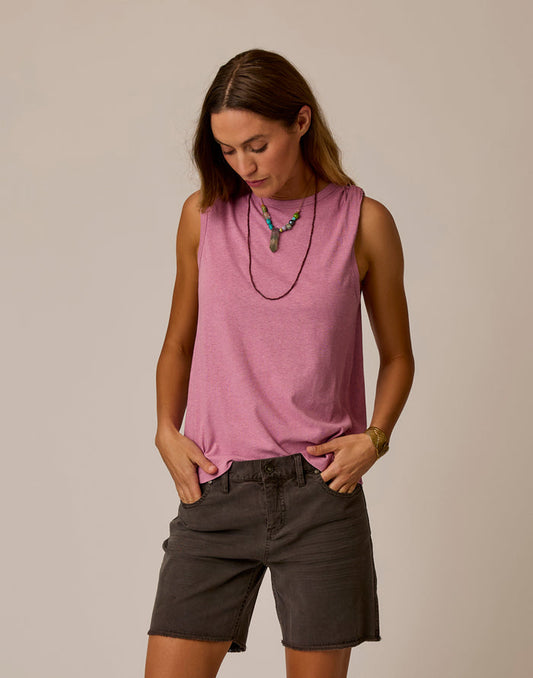 Larisa Hemp Tank: Rose Quartz