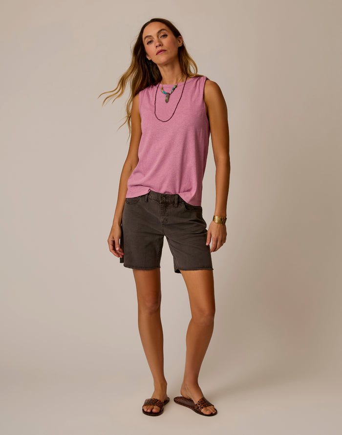 Larisa Hemp Tank: Rose Quartz
