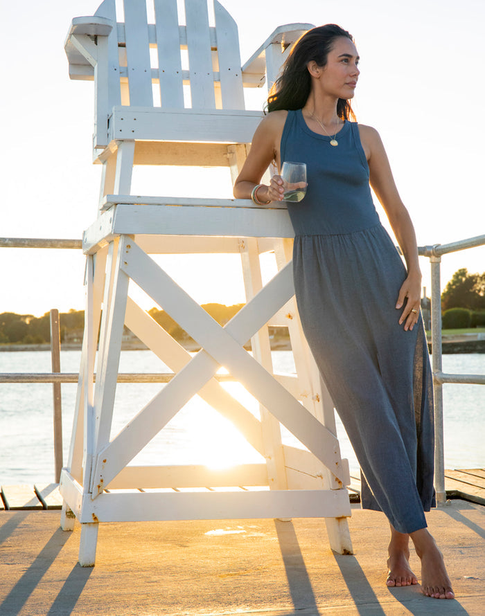 Lark Linen Dress: Captain Chambray