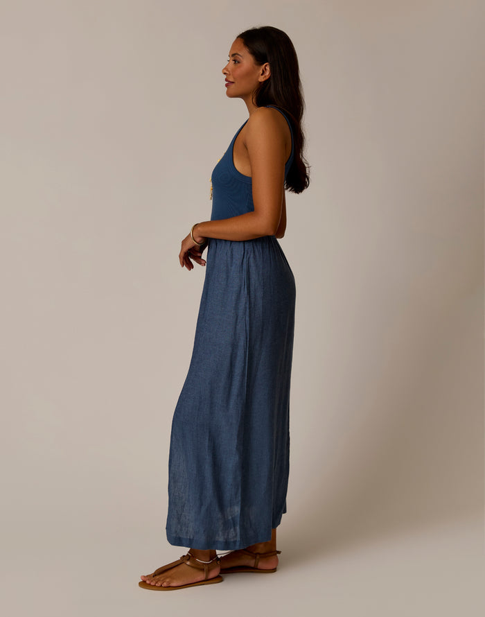 Lark Linen Dress: Captain Chambray
