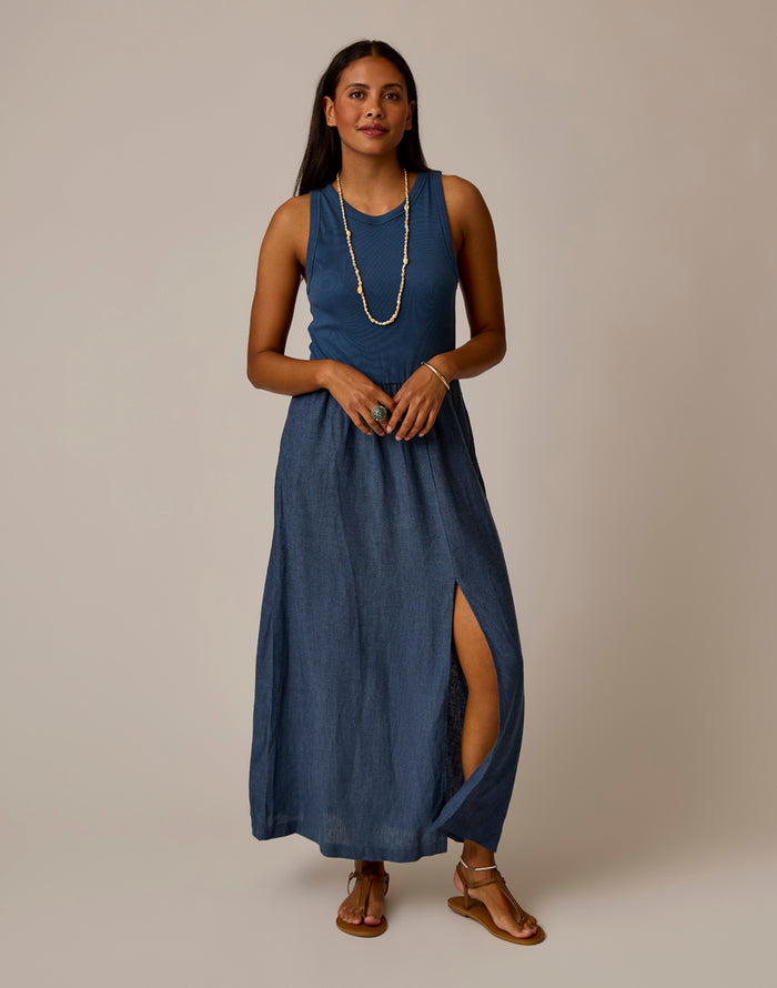 Lark Linen Dress: Captain Chambray