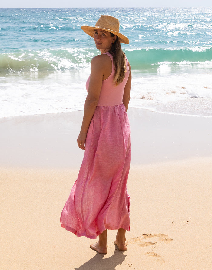 Lark Linen Dress: Chateau Chambray - FINAL SALE