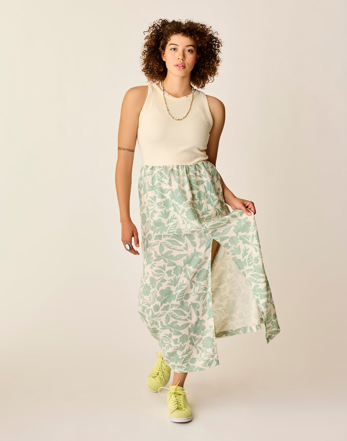 Lark Linen Dress: Haze Mezcal - FINAL SALE
