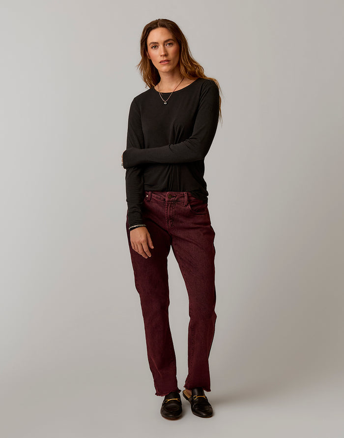 Lea Tissue Crewneck: Black