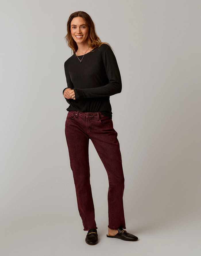 Lea Tissue Crewneck: Black