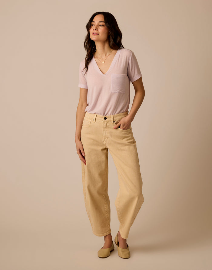 Lea Tissue V-Neck: Dawn