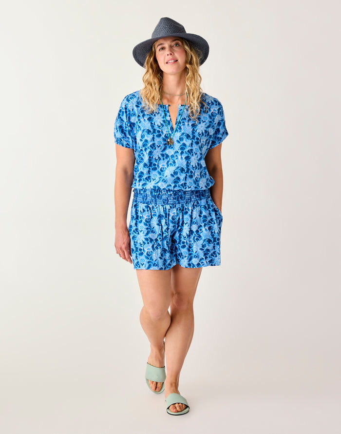 Leah Short: Navy Floral - FINAL SALE