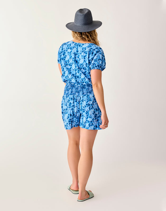 Leah Short: Navy Floral - FINAL SALE