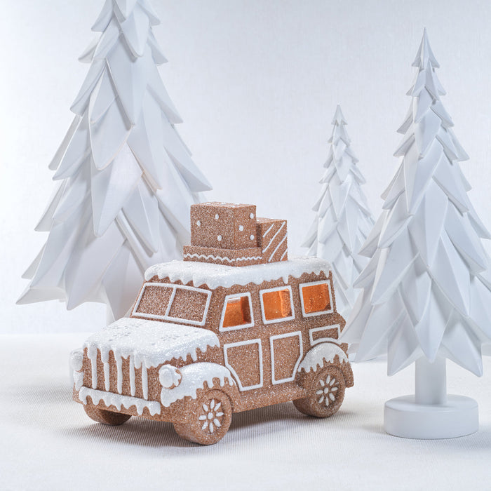 LED Gingerbread Car - Christmas Decor by Carlyle Avenue