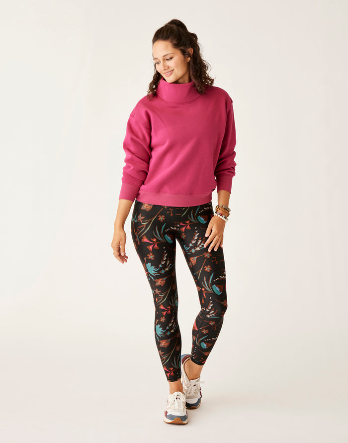 Lennox Fleece Top: Raspberry - FINAL SALE