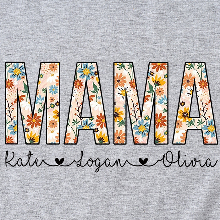 Letter Mama Kate Women's Casual Round Neck Short Sleeve T-shirt