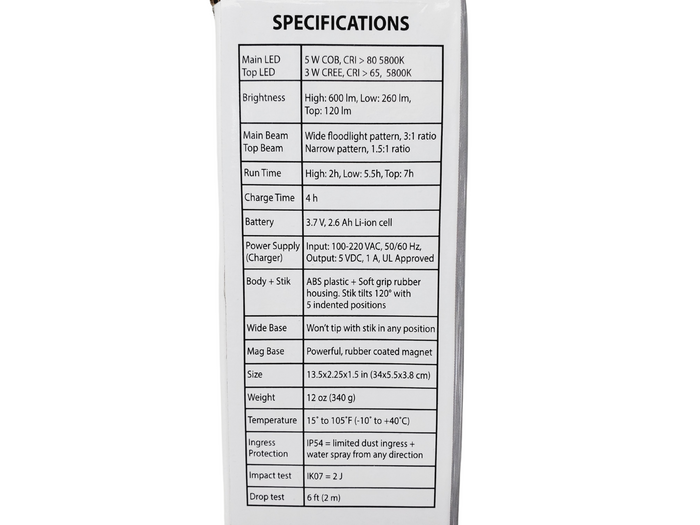 Light Stik Technician's Rechargeable LED Work Light-Maxxeon-Atlas Preservation
